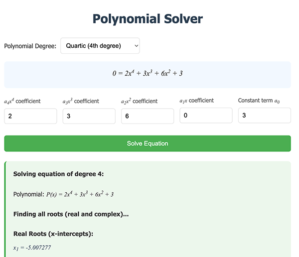 Polynomial Solver
